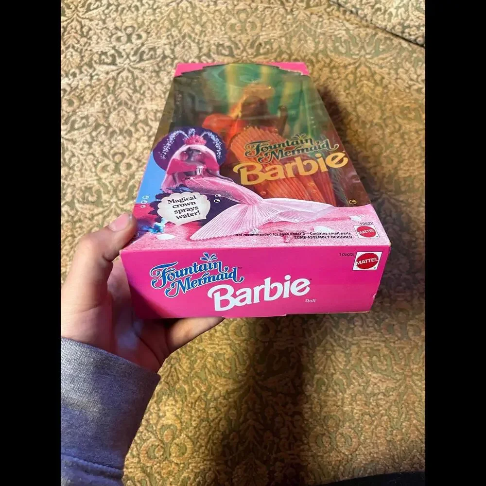 Fountain Mermaid Barbie Mattel‎ 10522 RARE AA w Long Pink Hair NRFB
